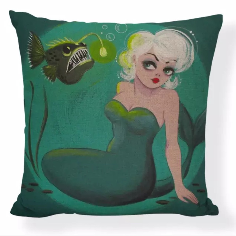 Mermaid PILLOW COVER Kitchy!